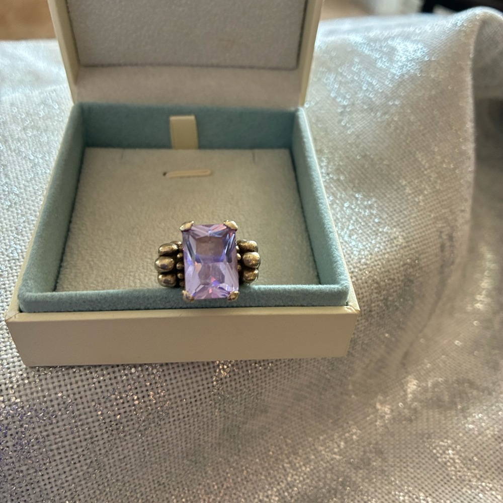 Brighton Silver Ring with Lavender Gemstone